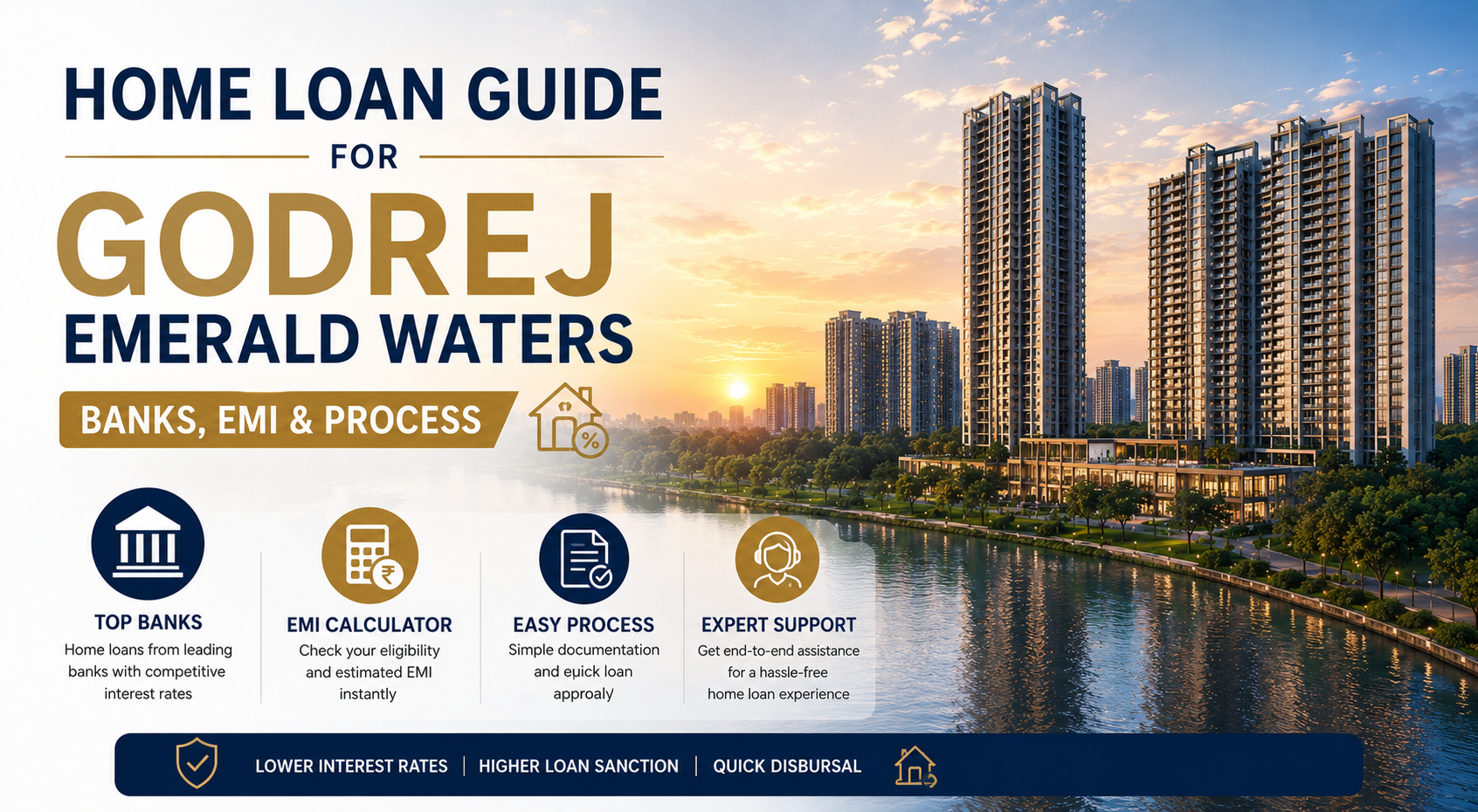 Home loan guide with scenic skyline