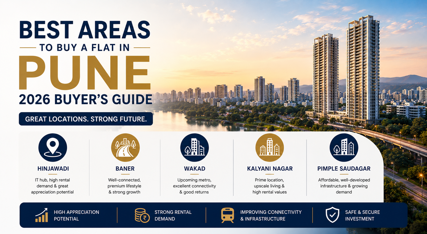 Best areas to buy a flat in Pune