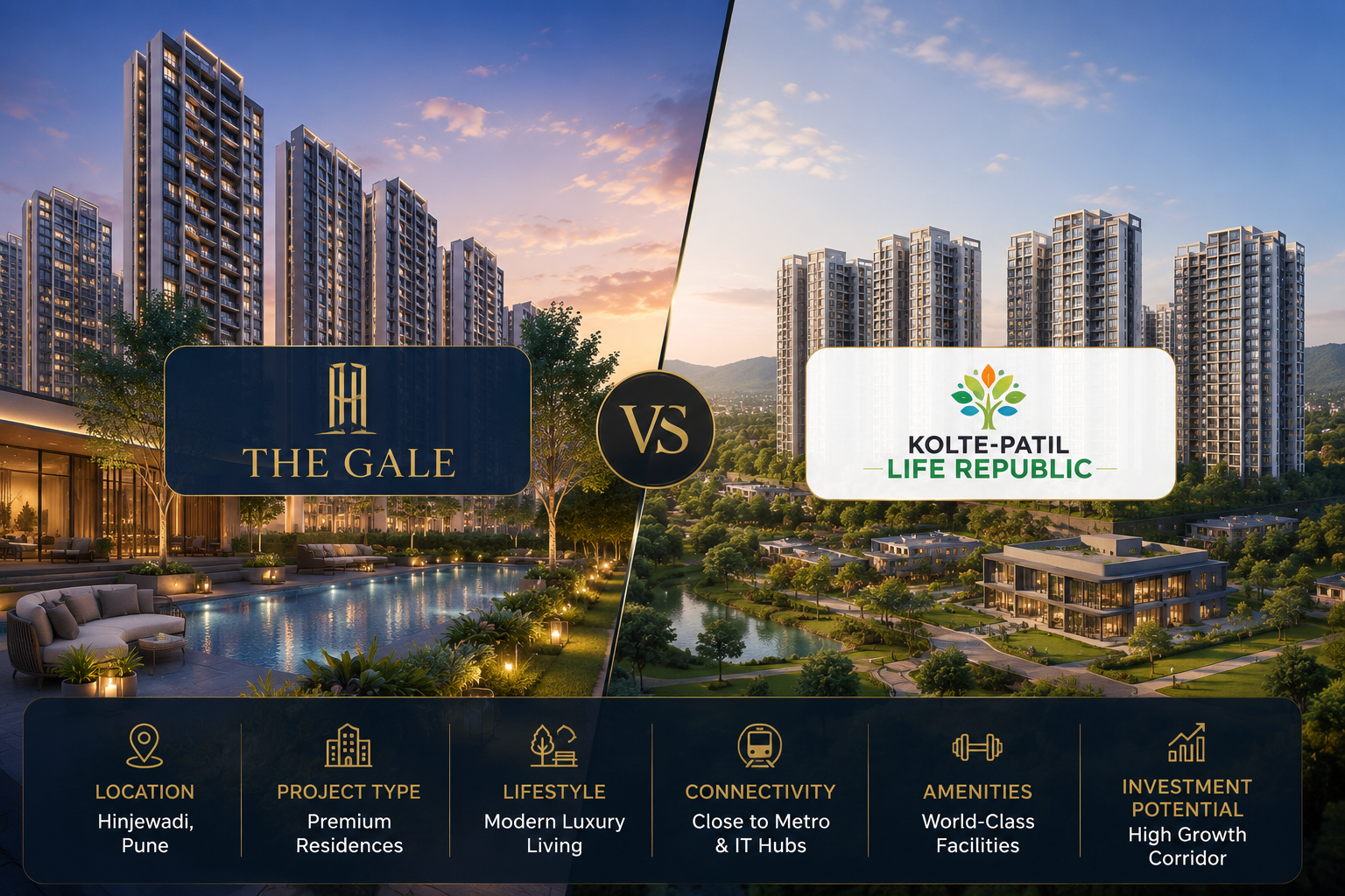 The Gale vs Kolte-Patil Life Republic – Honest Comparison 2026