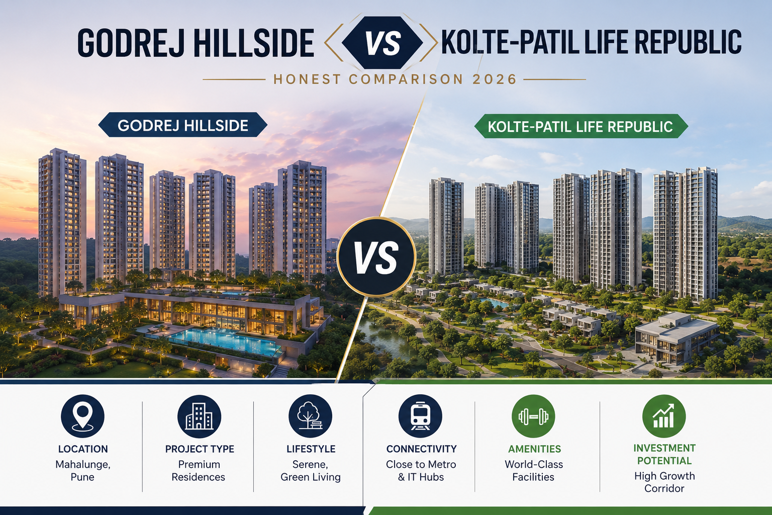 Godrej hillside vs Kolte-Patil