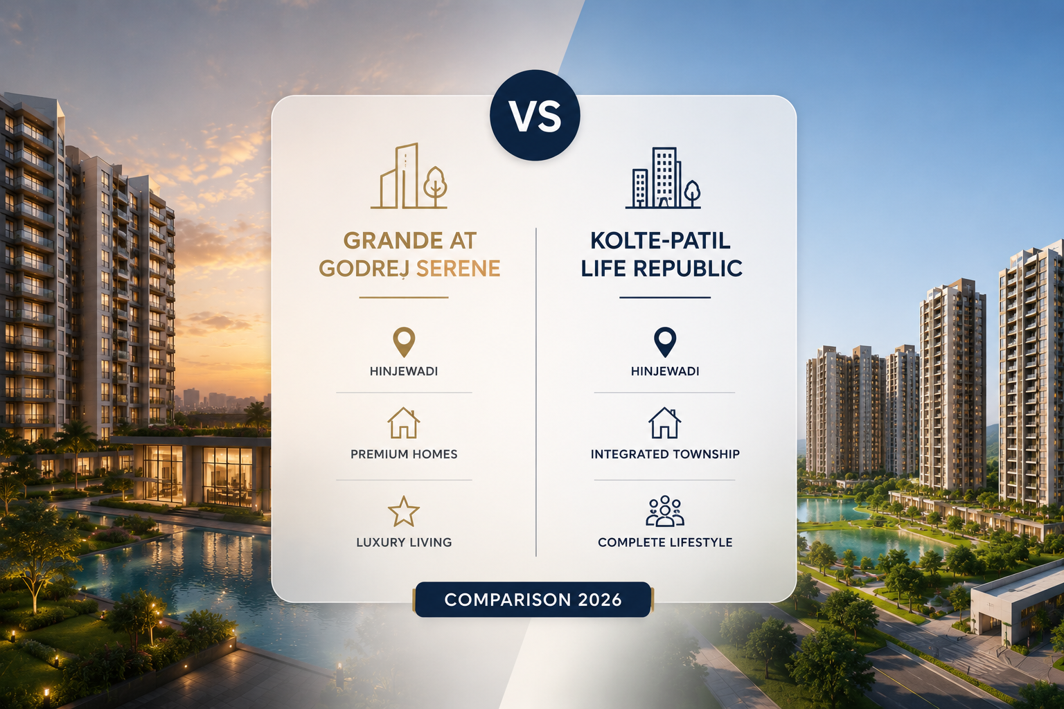 Grande at Godrej Serene vs Kolte-Patil Life