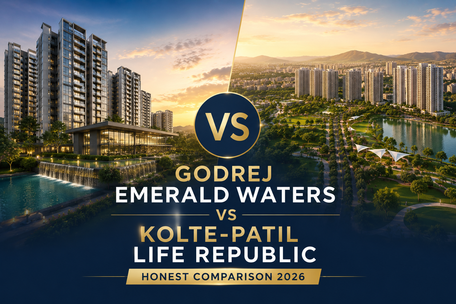 Godrej Emerald Waters vs Kolte-Patil Life Republic