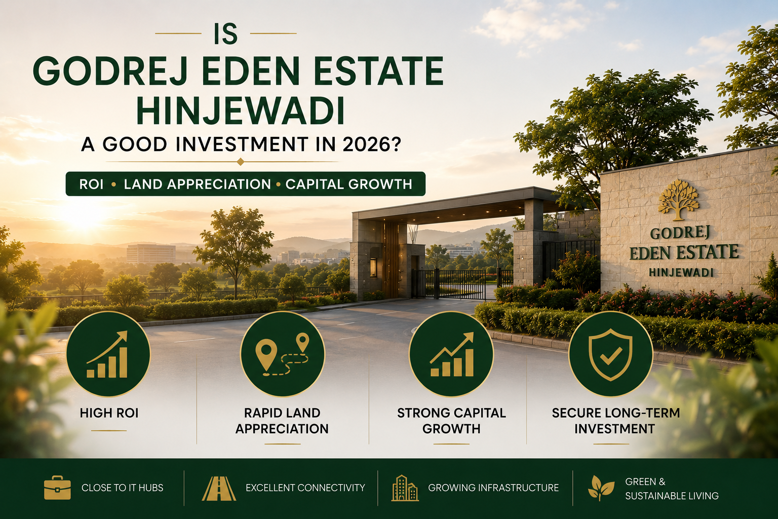 Is Godrej Eden Estate Hinjewadi a Good Investment in 2026 — ROI, Land Appreciation and Capital Growth Analysis