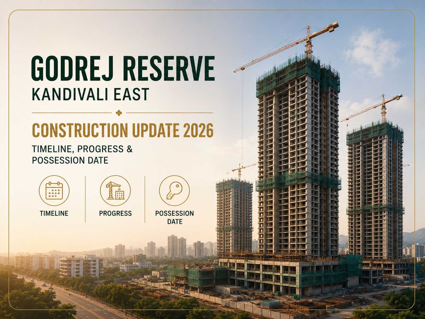Construction update at Godrej Reserve