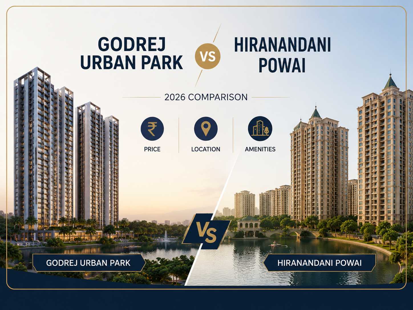 Godrej Urban Park vs Hiranandani Powai 2026 - Price, Location and Amenities Compared