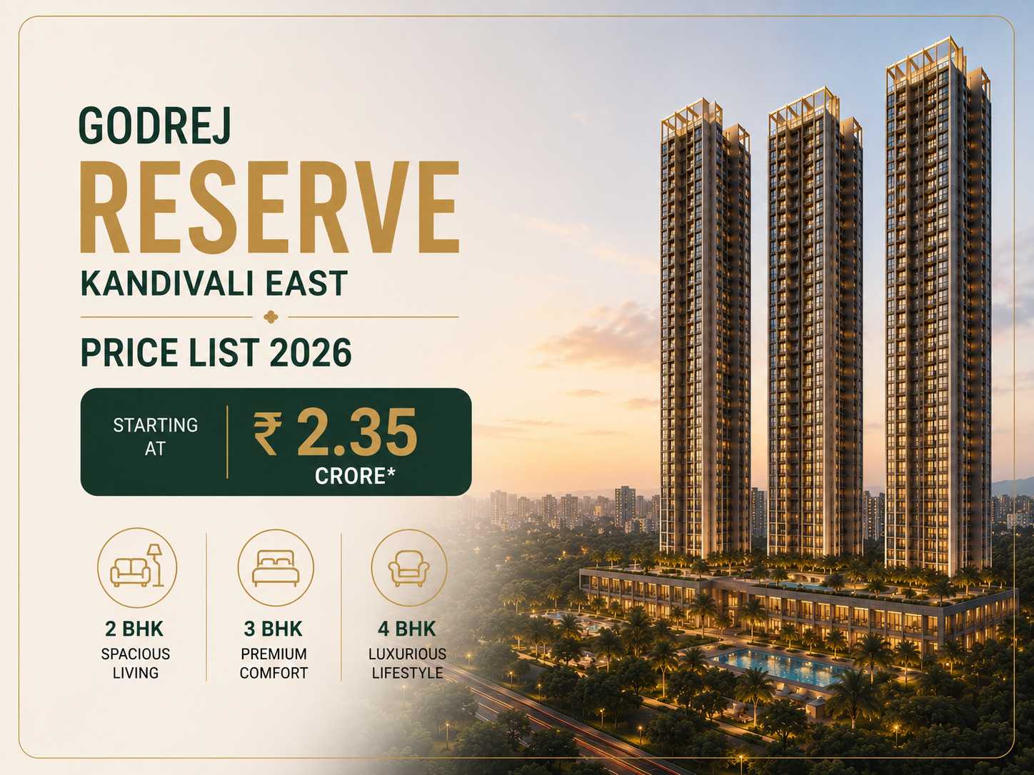 Godrej Reserve Kandivali East Price List 2026