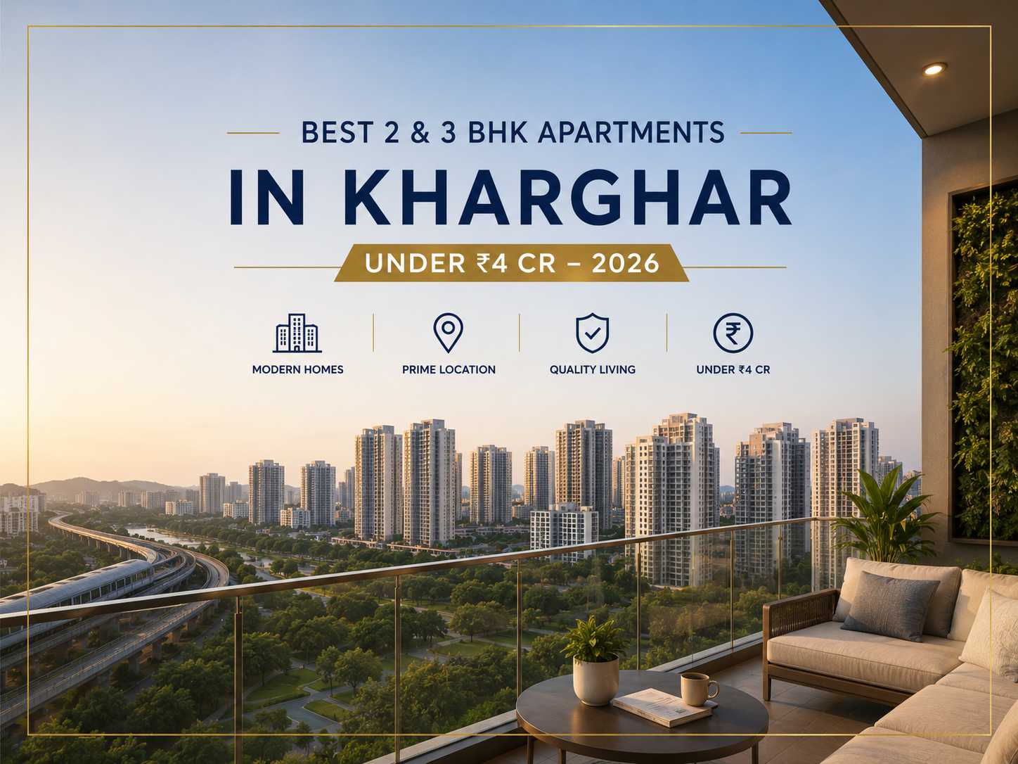Best 2 and 3 BHK Apartments in Kharghar Under Rs 4 Cr - 2026