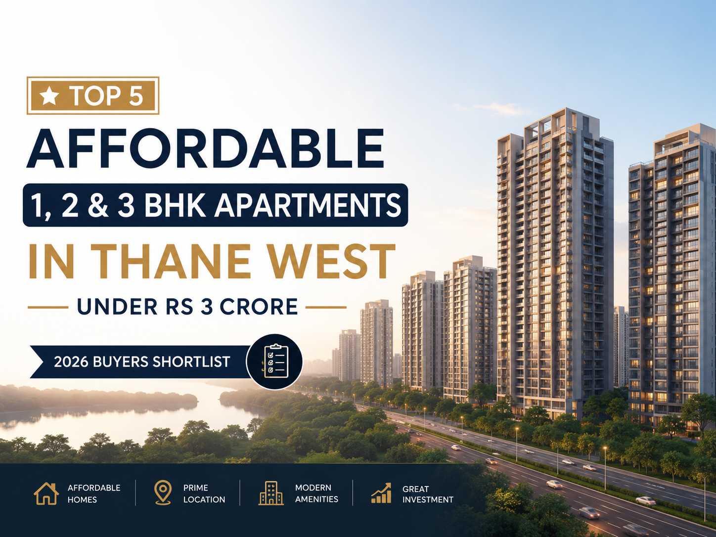 5 Affordable 1, 2 and 3 BHK Apartments