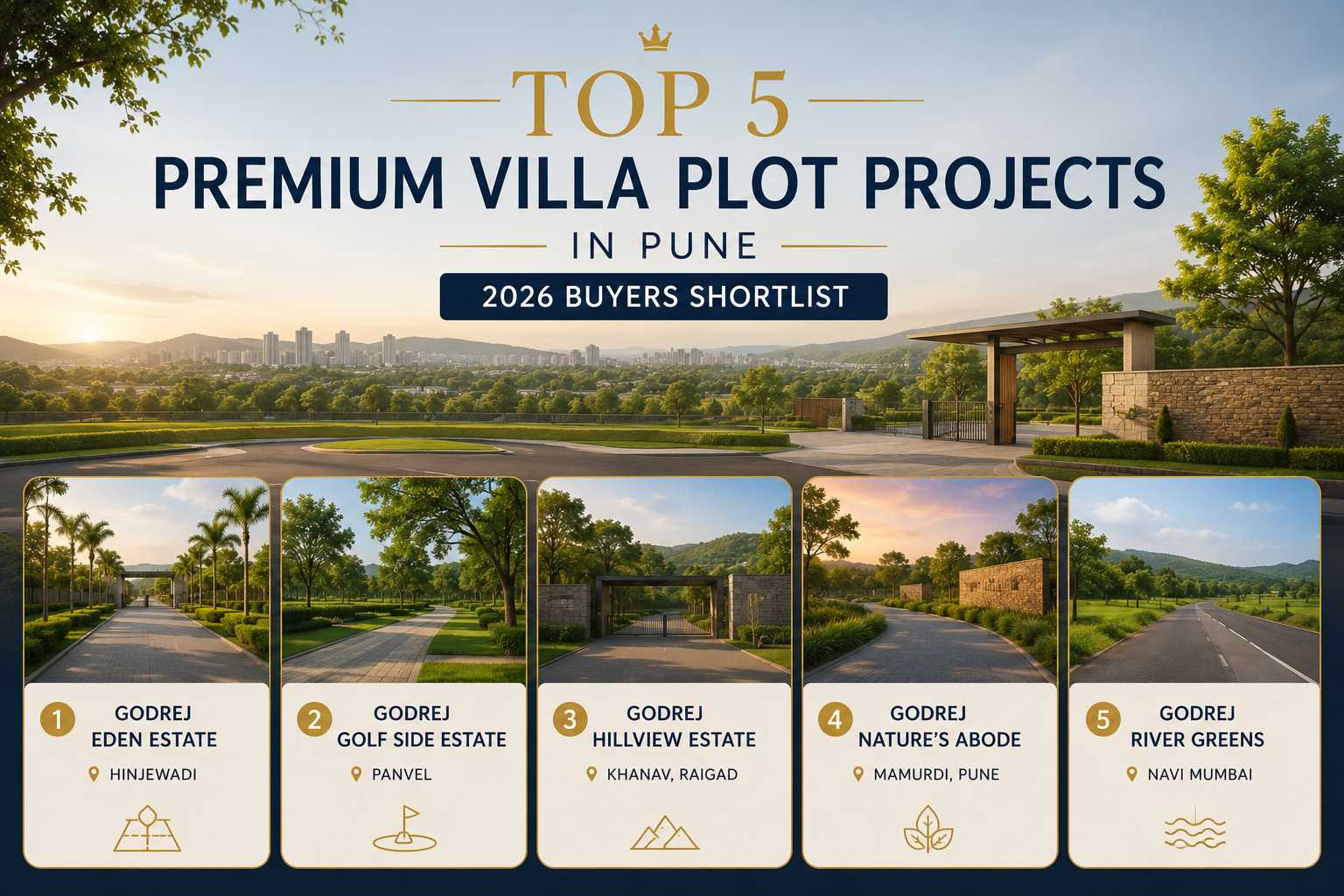 Top 5 Premium Villa Plot Projects in Pune