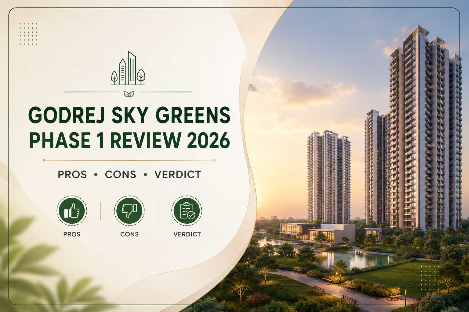 Godrej Sky Greens Phase 1 Review 2026 - Pros Cons Verdict