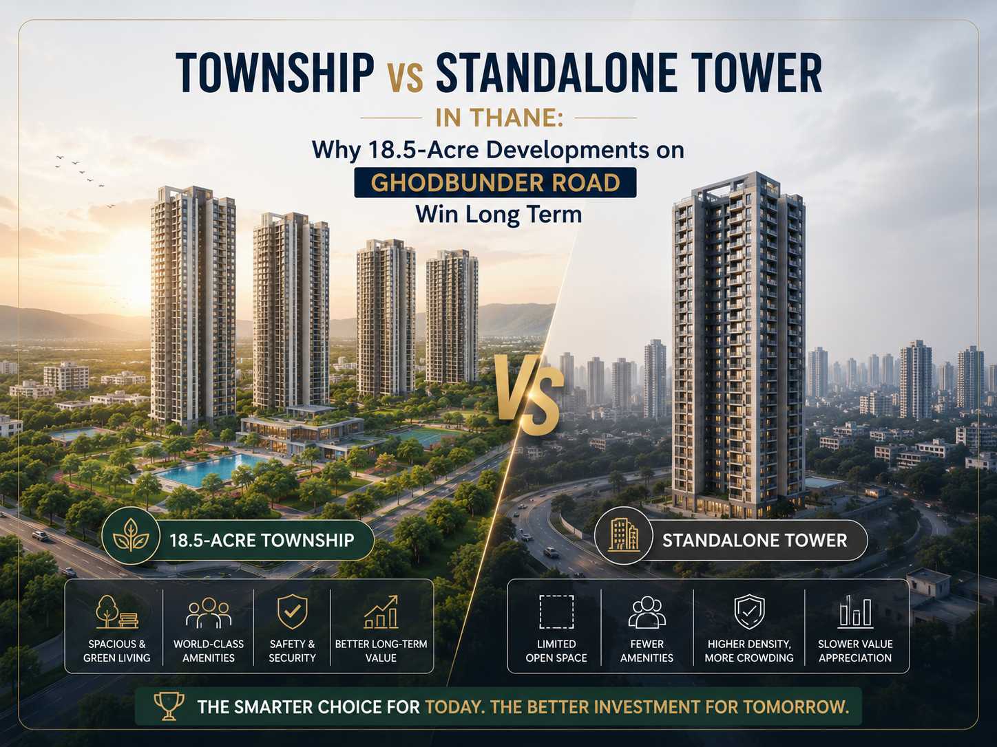 Township vs Standalone Tower in Thane