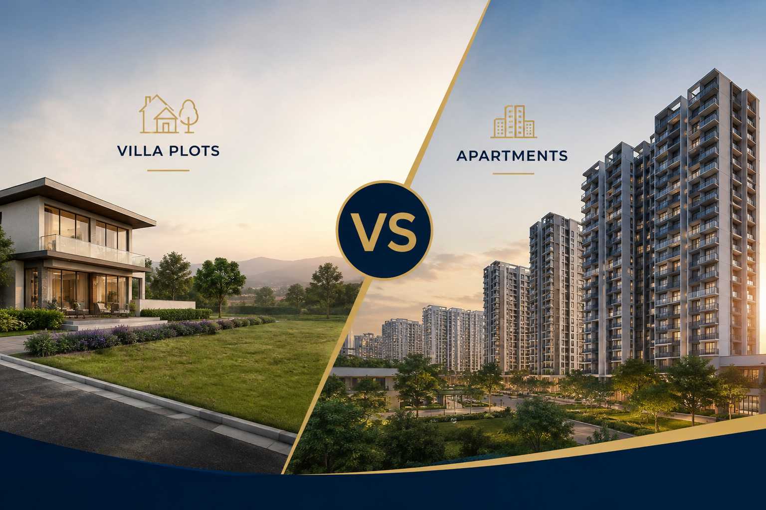plots vs villas