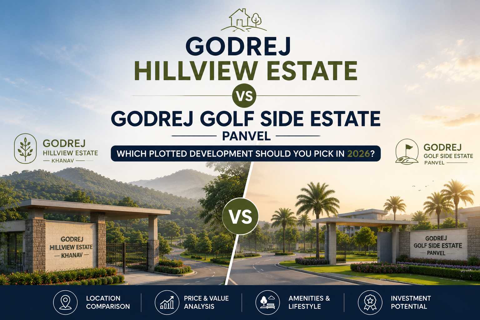 Godrej Hillview Estate vs Godrej Golf Side Estate Panvel