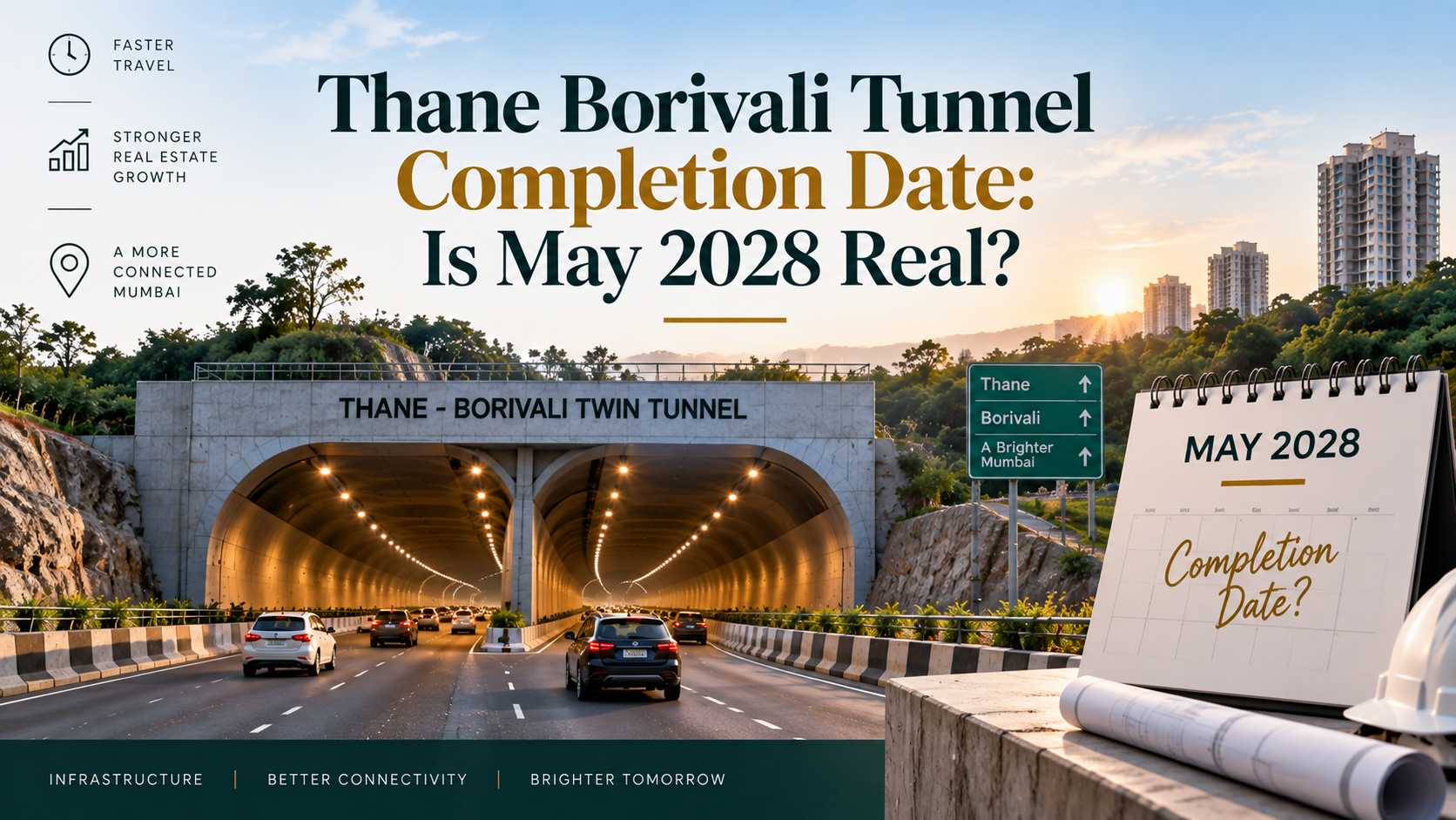 Thane–Borivali Tunnel: May 2028?