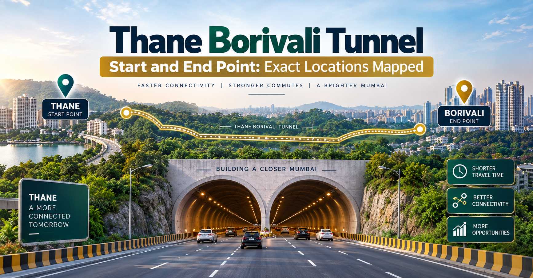 Thane–Borivali Tunnel Connectivity Map