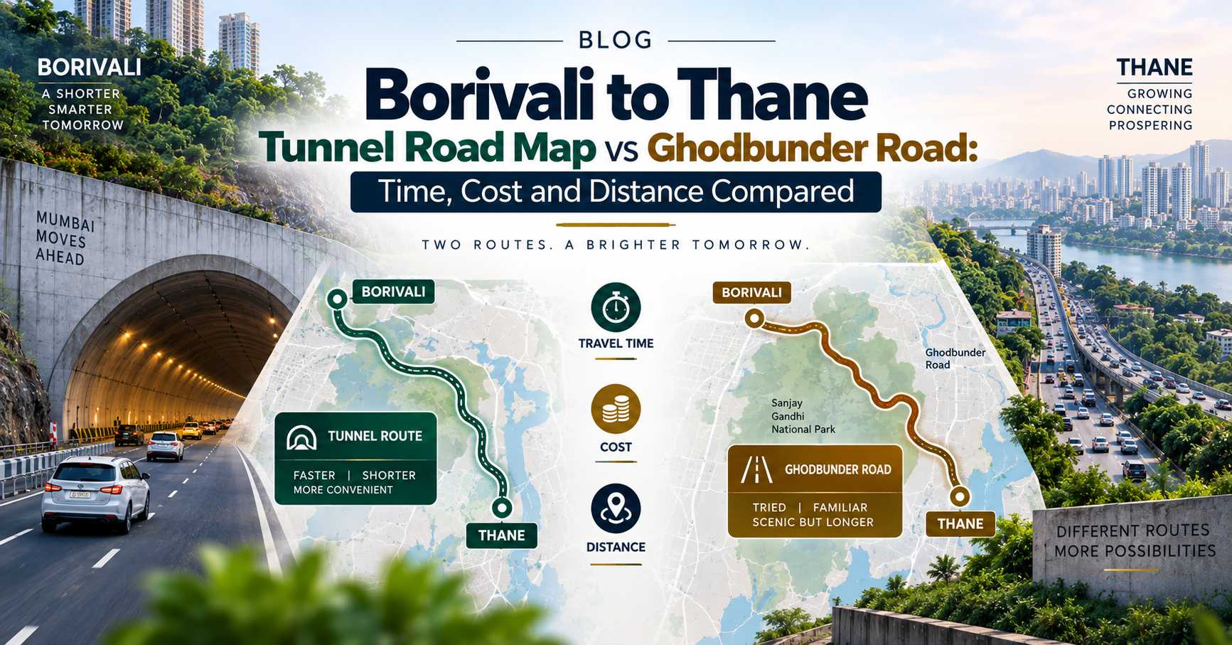 Borivali to Thane: Two Routes Compared