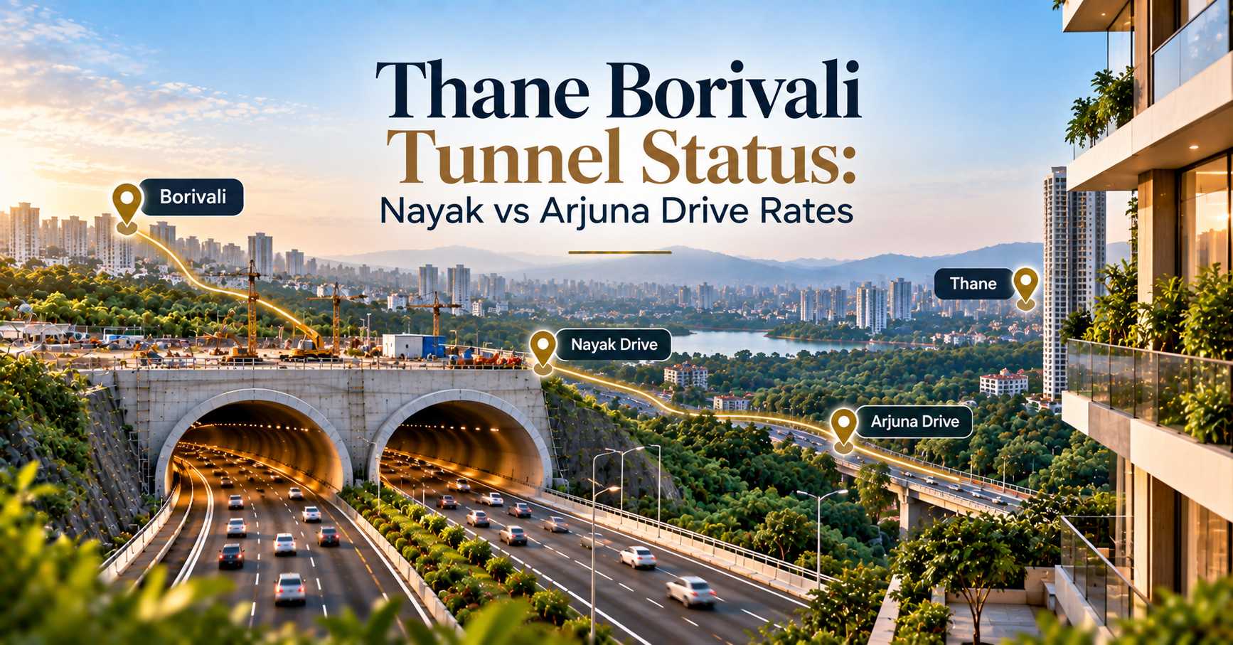 thane borivali tunnel status