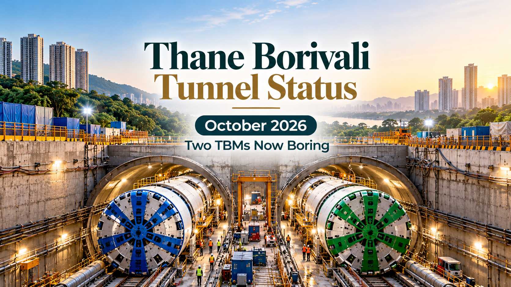 Thane Borivali Tunnel Status October